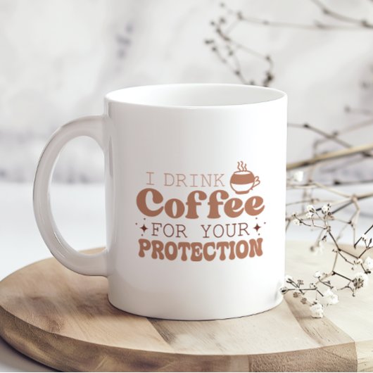 Ich trinke Kaffee für Ihr Schutzangebot lustig Kaffeetasse