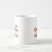 Ich trinke Kaffee für Ihr Schutzangebot lustig Kaffeetasse (Mittel)
