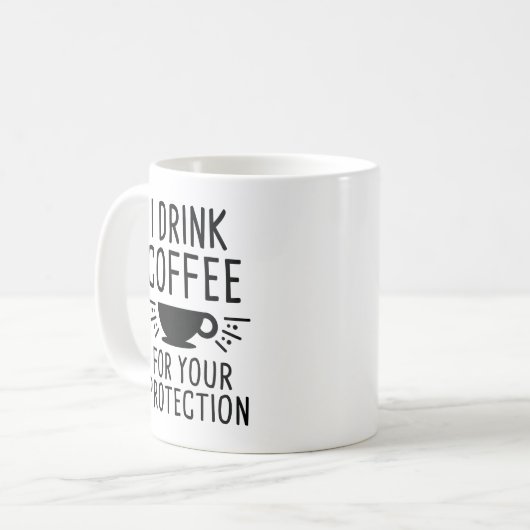 Ich trinke Kaffee Kaffeetasse (Vorderseite Links)