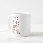 Ich trinke Kaffee Kaffeetasse (Vorderseite Links)