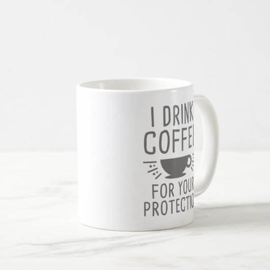 Ich trinke Kaffee Kaffeetasse (VorderseiteRechts)