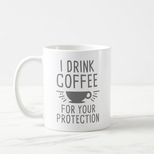 Ich trinke Kaffee Kaffeetasse (Links)