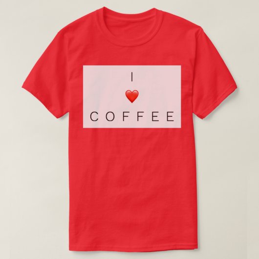 Ich trinke Kaffee T-Shirt (Design vorne)