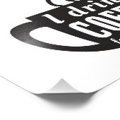 Ich trinke Kaffee zum Schutz Fotodruck (Ecke)