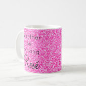 Ich trinke lieber Rosé-Rosa-Glitzer-Sparkle Kaffeetasse (Vorderseite Links)