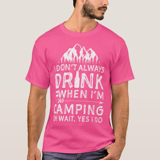 Ich trinke nicht immer, wenn ich Camping Shirt Cam (Vorderseite)