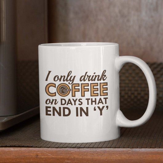 Ich trinke nur Kaffee Kaffeetasse