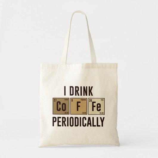 Ich trinke regelmäßig Kaffee Tragetasche (Vorne)