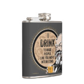 Ich trinke (um dich interessanter zu machen) flachmann (Rechts)