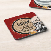 Ich trinke (um dich interessanter zu machen) getränkeuntersetzer (Linke Seite)