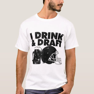Ich trinke und Entwurf lustige Fantasy Football En T-Shirt