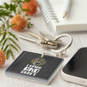 Ich trinke und Entwurf Schlüsselanhänger (Vorderseite rechts)