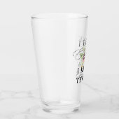 Ich trinke und ich kenne Dinge Blumenakzent Glas (Rechts)