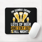 Ich trinke viel Bier Mousepad (Mit Mouse)