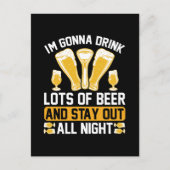 Ich trinke viel Bier Postkarte (Vorderseite)