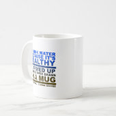Ich trinke Wasser Kaffee Funny Mug Kaffeetasse (Vorderseite Links)