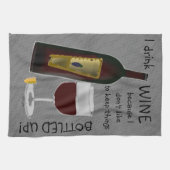 Ich trinke Wein ... Handtuch (Horizontal)