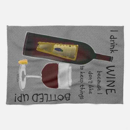 Ich trinke Wein ... Handtuch (Horizontal)