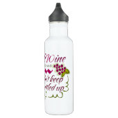 Ich trinke Wein-lustiges Zitat Trinkflasche (Rechts)