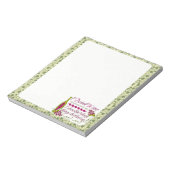 Ich trinke Wein-Zitat Notizblock (Rotiert)