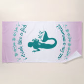 Ich trinke wie ein Fisch Cuz, das ich ein Strandtuch (Vorderseite)