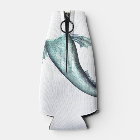 Ich trinke wie ein Fisch, weil ich eine Meerjungfr Flaschenkühler (Rückseite)