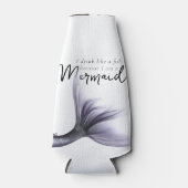 Ich trinke wie ein Fisch, weil ich eine Meerjungfr Flaschenkühler (Vorderseite)