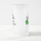 Ich trinke wie ein Mädchen-Versuch, um Klee Mattglas Bierglas (Mittel)