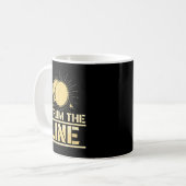 Ich trommle den Line Funny Drumline Band Musiker Kaffeetasse (Vorderseite Links)