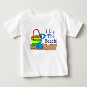 Ich trüge den Strand Baby T-shirt