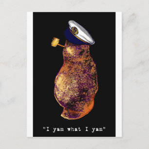 Ich tu, was ich schwarz yme postkarte