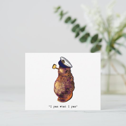 Ich tu, was ich yam light postkarte (Stehend Vorderseite)