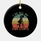 Ich tue all meine eigenen stundigen lustigen Gesch Keramik Ornament (Hinten)