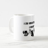 Ich tue alles, was ich gewollt habe kaffeetasse (Vorderseite Links)