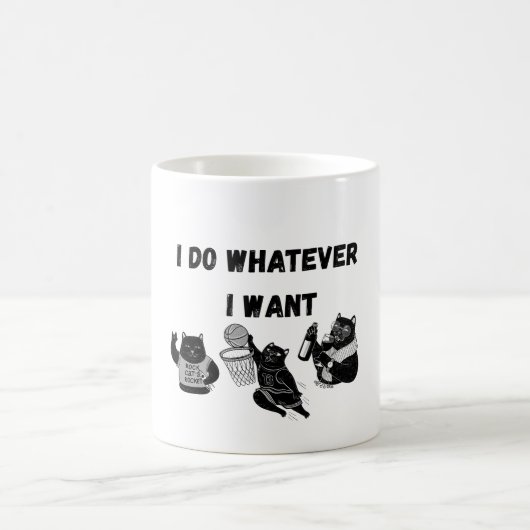Ich tue alles, was ich gewollt habe kaffeetasse (Mittel)