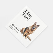 Ich tue auch! Deutscher Schäferhund Serviette (Ecke)