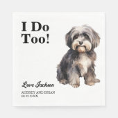 Ich tue auch! Havanese Dog Pet Serviette (Vorderseite)