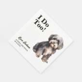 Ich tue auch! Havanese Dog Pet Serviette (Ecke)