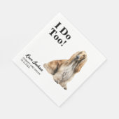 Ich tue auch! Hochzeitempfang für afghanisches Hou Serviette (Ecke)