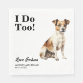 Ich tue auch! Jack Russel Terrier Dog Pet Serviette (Vorderseite)