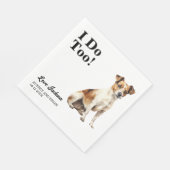 Ich tue auch! Jack Russel Terrier Dog Pet Serviette (Ecke)