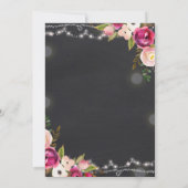 Ich tue Blumen Crew-die rustikale Einladung (Rückseite)