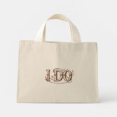 Ich tue Bride Tote Bag Mini Stoffbeutel (Rückseite)