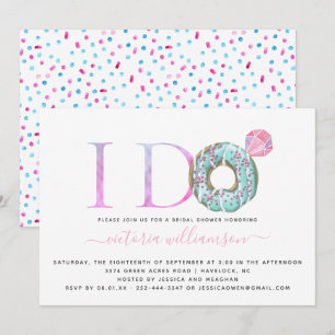 Ich tue   Donut Themed Bridal Dusche Einladung