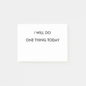 Ich tue einen Sache heute Post-Itnotizblock Post-it Klebezettel (Vorderseite)