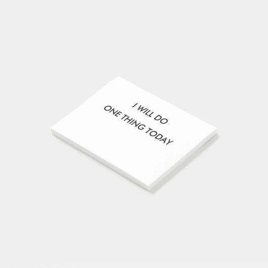 Ich tue einen Sache heute Post-Itnotizblock Post-it Klebezettel (angewinkelt)