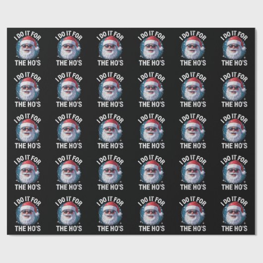 Ich tue es für das lustige, unangemessene Weihnach Geschenkpapier (Flach)