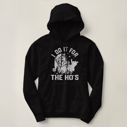 Ich tue es für das lustige, unangemessene Weihnach Hoodie (Design vorne)