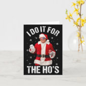 Ich tue es für das lustige Weihnachtsfest des Ho. Karte (Gelbe Blume)