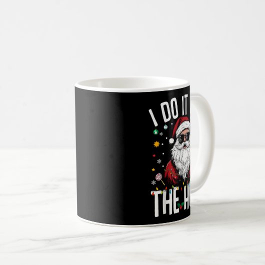 Ich tue es für das sonnige, unpassende Weihnachten Kaffeetasse (VorderseiteRechts)